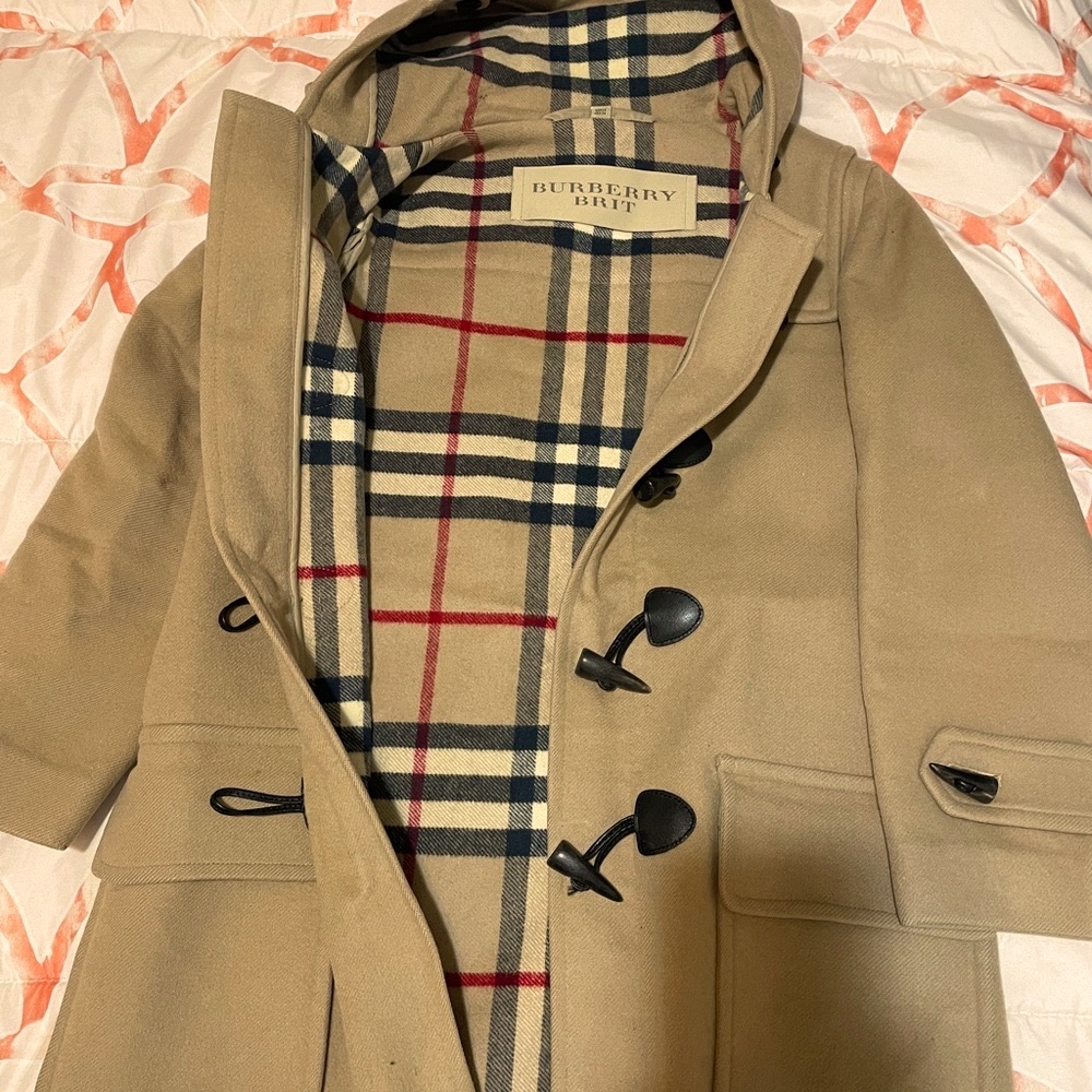 Burberry BRIT Duffle Long Coat Camel - Picture 3 of 12